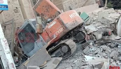 تفاصيل انهيار عقار مكون من 5 طوابق بجور فندق شهير بالمنيا