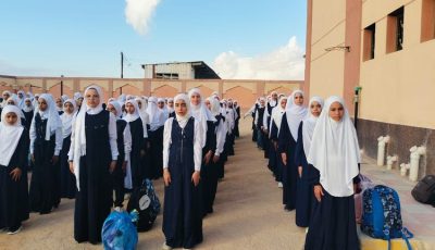“حب الوطن” : أول رسائل طابور الصباح بمعاهد مطروح الازهرية في اول يوم دراسي