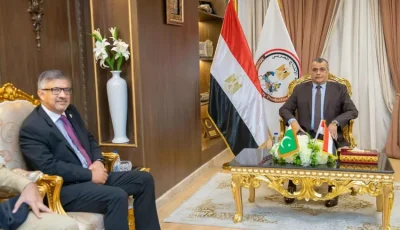 وزير الإنتاج الحربي يستقبل السفير الباكستاني للتعاون في مجال التصنيع العسكري والمدني