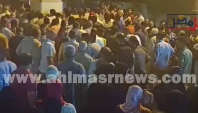 تشييع جثماني صغيرين شقيقين توفيا إثر غرقهما بمصرف كتشنر بكفر الشيخ (صور)