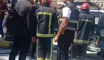 السيطرة على حريق سيارة “ميكروباص” في سموحة بالإسكندرية
