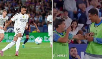 فيديو: رد فعل بيلينغهام ودياز على “بانينكا” مبابي ضد ليفانتي