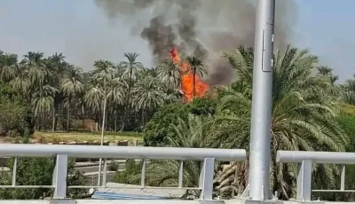 السيطرة على حريق محدود بجوار معبد موت بالأقصر دون خسائر