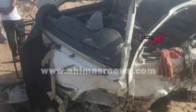 انقلاب سيارة ميكروباص وإصابة 14 شخصا في الغربية