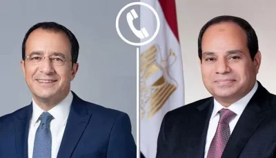 الرئيس السيسي يتلقى اتصالا هاتفيا من نظيره القبرصي