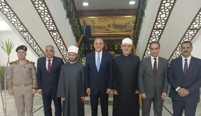 محافظ الغربية يستقبل وزير الأوقاف والمفتي ورئيس الهيئة الوطنية للإعلام