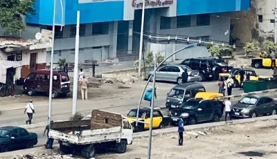 حريق هائل بمبنى مستشفى راقودة في الإسكندرية