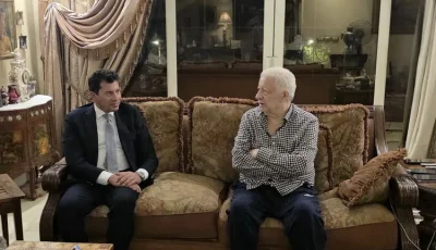 مرتضى منصور يشكر وزير الرياضة على زيارته للاطمئنان على صحته