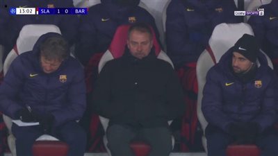 سلافيا براغ ضد برشلونة.. استمرار تقدم سلافيا براغ على برشلونة في دوري أبطال أوروبا بعد مرور 30 دقيقة