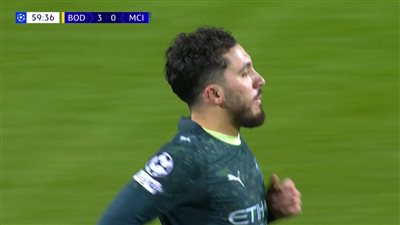 بودو/ غليمت ضد مان سيتي.. ريان شرقي يسجل هدف للسيتي أمام جليمت لتصبح النتيجة 3-1 في دوري أبطال أوروبا