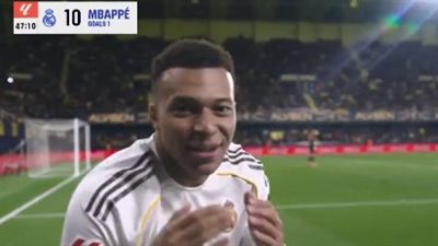 فياريال ضد الريال.. كيليان مبابي يسجل الهدف الأول لـ ريال مدريد في مرمى فياريال مع بداية الشوط الثاني