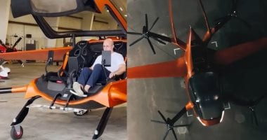 أشبه بسيارة رياضية.. طائرة كهربائية بـ8 محركات تحلق لـ100 ميل.. فيديو