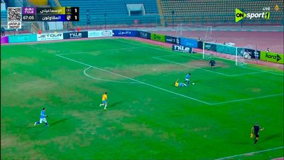 الإسماعيلي ضد المقاولون.. جواكيم أوجيرا يؤمن تقدم المقاولون العرب على الإسماعيلي في الدوري المصري الممتاز بعد منتصف الشوط الثاني