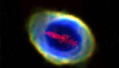 رصد شريط حديدي غامض في سديم الحلقة