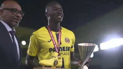 فياريال ضد الريال.. تكريم بابي جاي لاعب فياريال بعد الفوز بكأس أمم أفريقيا ودعم إبراهيم دياز لاعب ريال مدريد